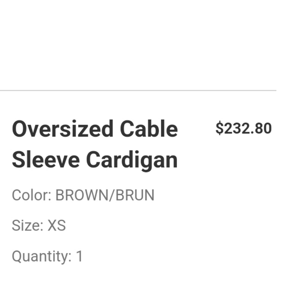 Club Monaco Oversized Cable Cardigan - Picture 6 of 6